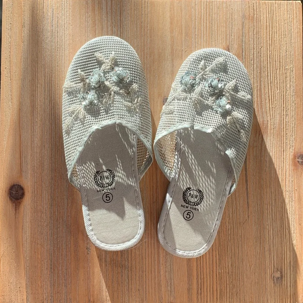 Y2K Flower Slippers - Picture 1 of 2